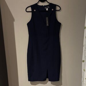Another Story Brand Navy Blue Sleeveless Dress